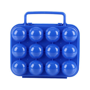 12-grids Plastic Egg Storage Box Household Egg Boxes Portable Egg Box For Outdoor Camping