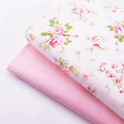 Various Sizes Cotton Twill Fabric Pink Series Patchwork Sewing Quilting Cotton Material Cloth Fabric For Dress Home Textile