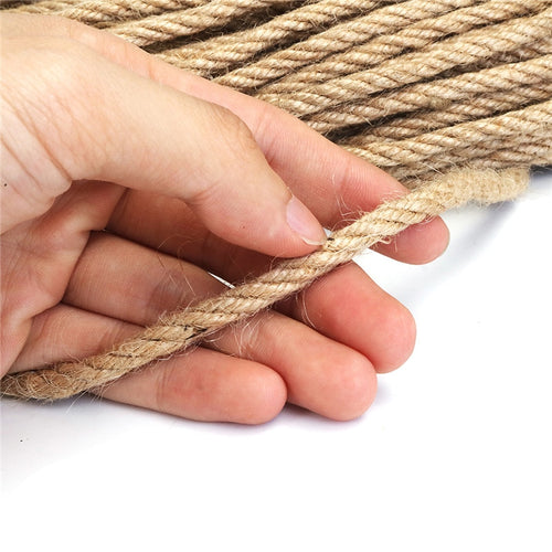 5mm Jute Twine String HempTwisted Cord Sisal rope for home & garden decoration DIY Crafts Tag Hang  Wedding Decor Pet Scratching