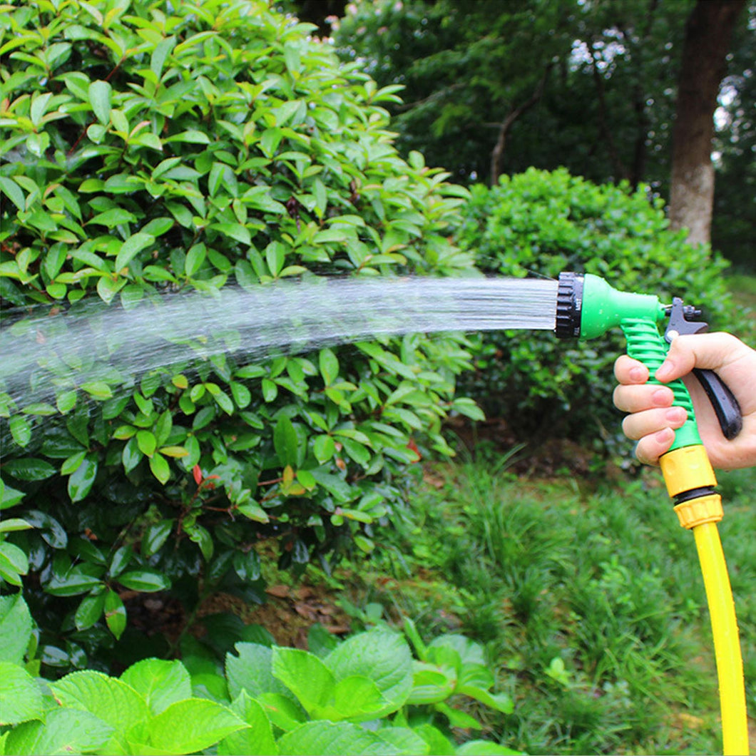 Behogar 7-Adjustable Pattern Garden Hose Water Nozzle Gun Sprayer for Cleaning Car Watering Flower Plant Showering Pets