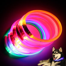 Load image into Gallery viewer, Waterproof Usb Charging Pet Dog Puppy Neck Collar Home Garden Rechargeable Led Night Flashing Luminous