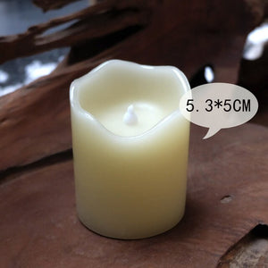 Paraffin Wax Candles Flameless Bougies D Coratives Velas Led Bar Pillar Decorative Candles Flameless Home Decor Bougies JKK196