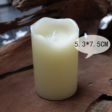 Load image into Gallery viewer, Paraffin Wax Candles Flameless Bougies D Coratives Velas Led Bar Pillar Decorative Candles Flameless Home Decor Bougies JKK196