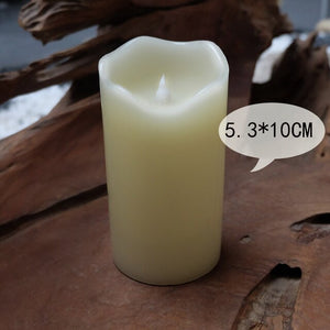 Paraffin Wax Candles Flameless Bougies D Coratives Velas Led Bar Pillar Decorative Candles Flameless Home Decor Bougies JKK196