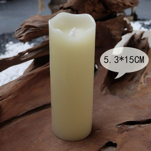 Paraffin Wax Candles Flameless Bougies D Coratives Velas Led Bar Pillar Decorative Candles Flameless Home Decor Bougies JKK196