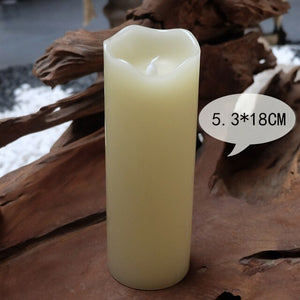 Paraffin Wax Candles Flameless Bougies D Coratives Velas Led Bar Pillar Decorative Candles Flameless Home Decor Bougies JKK196