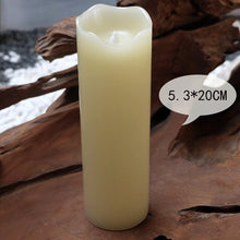 Load image into Gallery viewer, Paraffin Wax Candles Flameless Bougies D Coratives Velas Led Bar Pillar Decorative Candles Flameless Home Decor Bougies JKK196