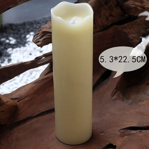 Paraffin Wax Candles Flameless Bougies D Coratives Velas Led Bar Pillar Decorative Candles Flameless Home Decor Bougies JKK196