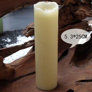 Paraffin Wax Candles Flameless Bougies D Coratives Velas Led Bar Pillar Decorative Candles Flameless Home Decor Bougies JKK196