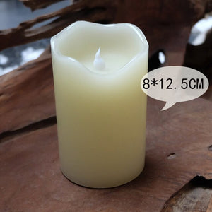 Paraffin Wax Candles Flameless Bougies D Coratives Velas Led Bar Pillar Decorative Candles Flameless Home Decor Bougies JKK196