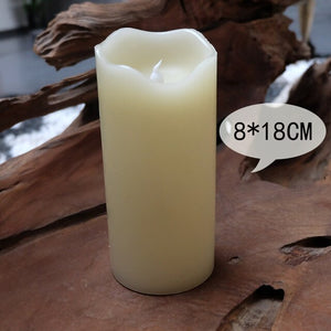 Paraffin Wax Candles Flameless Bougies D Coratives Velas Led Bar Pillar Decorative Candles Flameless Home Decor Bougies JKK196