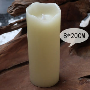 Paraffin Wax Candles Flameless Bougies D Coratives Velas Led Bar Pillar Decorative Candles Flameless Home Decor Bougies JKK196