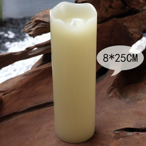 Paraffin Wax Candles Flameless Bougies D Coratives Velas Led Bar Pillar Decorative Candles Flameless Home Decor Bougies JKK196