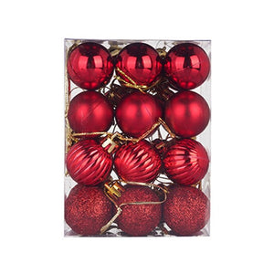 30/60mm Christmas Xmas Tree Ball Bauble Hanging Home Party Ornament Decor 24/100PC Décoration de noël