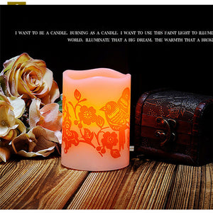 Led Electronic Candle Light Wedding Romantic Decoration Velas Bougie D Coratives Wax Flameless Pillar Candles Home Decor JKK211