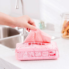 Load image into Gallery viewer, F 80 Pcs/lot Non-Woven Fabric Kitchen Dish Cloth High-efficiency Tableware Household Cleaning Towel Kichen Tools Cleaning Cloths