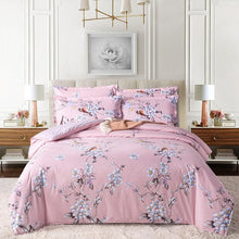 Load image into Gallery viewer, Hot Sale Soft Cotton And Linen Bedding Set Grey Flower Printing Duvet Cover SIngle Twin Full Queen Size Home Textiles For Adults