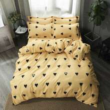 Load image into Gallery viewer, 2019 Autumn grey star bedding set Pastoral style duvet cover set flat sheet fish bed linen leopard bed set AB side home textile