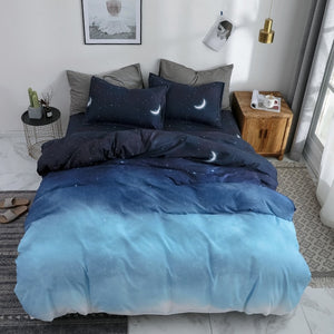 2019 Autumn grey star bedding set Pastoral style duvet cover set flat sheet fish bed linen leopard bed set AB side home textile