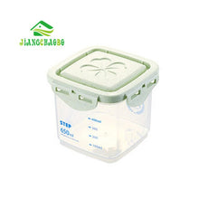 Load image into Gallery viewer, Grain Storage Box Sealed Cans Household Kitchen Plastic Covered With Transparent Jar Noodles Miscellaneous Grain Storage Cans