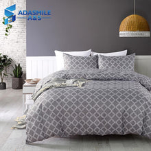 Load image into Gallery viewer, Nordic Style Simple Bedding Set Grid Solid Comfortable Bed Linens Home Textile US Twin Queen Duvet Cover Set for Adults Bed