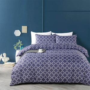 Nordic Style Simple Bedding Set Grid Solid Comfortable Bed Linens Home Textile US Twin Queen Duvet Cover Set for Adults Bed