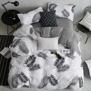 ParkShin Dot Art White Pink Bed Cover Set Decor Home Bedding Set Textile Bedroom Adult Girl Duvet Cover Flat Sheet Bed Linen Set