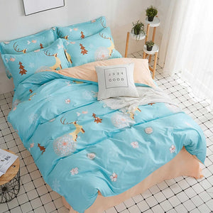 ParkShin Dot Art White Pink Bed Cover Set Decor Home Bedding Set Textile Bedroom Adult Girl Duvet Cover Flat Sheet Bed Linen Set