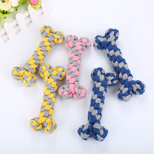 Load image into Gallery viewer, Small Dog Toys Braided Knot Ball Pet Dog Toys Bone Chew Rope Dog Puppy Train Toy Knot Home Garden Pet Supplies Funny Tool