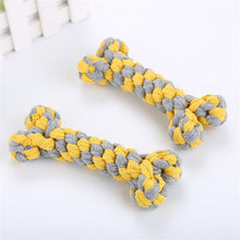 Load image into Gallery viewer, Small Dog Toys Braided Knot Ball Pet Dog Toys Bone Chew Rope Dog Puppy Train Toy Knot Home Garden Pet Supplies Funny Tool