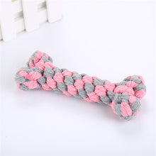 Load image into Gallery viewer, Small Dog Toys Braided Knot Ball Pet Dog Toys Bone Chew Rope Dog Puppy Train Toy Knot Home Garden Pet Supplies Funny Tool