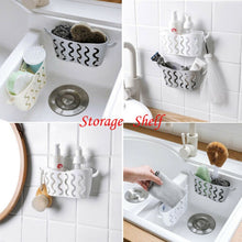 Load image into Gallery viewer, Kitchen Sink Caddy Sponge Holder Storage Organizer Soap Drainer Rack Strainer