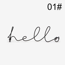 Load image into Gallery viewer, Wire Letters Home Decor Interior Wall Sign Gift Love Happy Kitchen Livingroom Wall Decorative Letters&amp;Numbers 6 Styles Decor