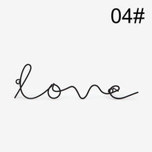 Load image into Gallery viewer, Wire Letters Home Decor Interior Wall Sign Gift Love Happy Kitchen Livingroom Wall Decorative Letters&amp;Numbers 6 Styles Decor