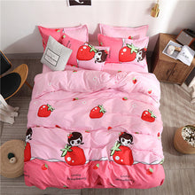 Load image into Gallery viewer, Heart printing bedding set 3/4pcs bed linens Home Textile Duvet cover set classic bedclothes Modern sheet pillowcase king bedset