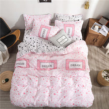 Load image into Gallery viewer, Heart printing bedding set 3/4pcs bed linens Home Textile Duvet cover set classic bedclothes Modern sheet pillowcase king bedset