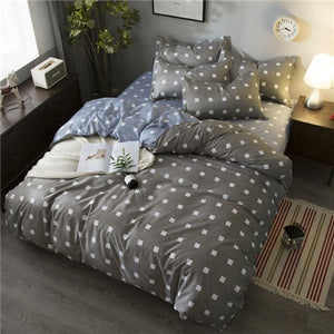 Heart printing bedding set 3/4pcs bed linens Home Textile Duvet cover set classic bedclothes Modern sheet pillowcase king bedset