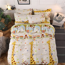 Load image into Gallery viewer, Heart printing bedding set 3/4pcs bed linens Home Textile Duvet cover set classic bedclothes Modern sheet pillowcase king bedset