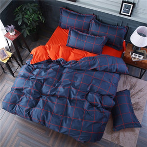 Heart printing bedding set 3/4pcs bed linens Home Textile Duvet cover set classic bedclothes Modern sheet pillowcase king bedset