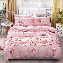 Load image into Gallery viewer, Heart printing bedding set 3/4pcs bed linens Home Textile Duvet cover set classic bedclothes Modern sheet pillowcase king bedset