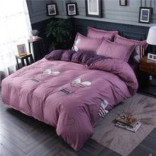 Load image into Gallery viewer, Heart printing bedding set 3/4pcs bed linens Home Textile Duvet cover set classic bedclothes Modern sheet pillowcase king bedset