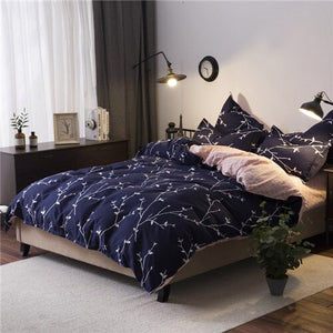 Heart printing bedding set 3/4pcs bed linens Home Textile Duvet cover set classic bedclothes Modern sheet pillowcase king bedset