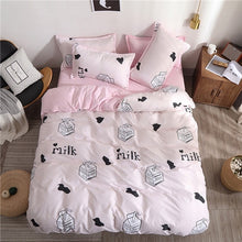 Load image into Gallery viewer, Heart printing bedding set 3/4pcs bed linens Home Textile Duvet cover set classic bedclothes Modern sheet pillowcase king bedset