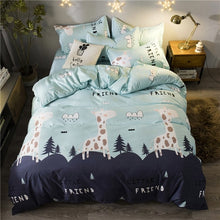 Load image into Gallery viewer, Heart printing bedding set 3/4pcs bed linens Home Textile Duvet cover set classic bedclothes Modern sheet pillowcase king bedset