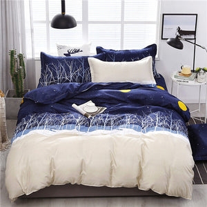 Heart printing bedding set 3/4pcs bed linens Home Textile Duvet cover set classic bedclothes Modern sheet pillowcase king bedset