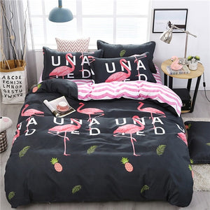 Heart printing bedding set 3/4pcs bed linens Home Textile Duvet cover set classic bedclothes Modern sheet pillowcase king bedset