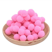 Load image into Gallery viewer, 100Pcs 10/15/20/25mm Mini Fluffy Soft Pom Poms Pompoms Ball Handmade Kids Toys Wedding Decor DIY Sewing Craft Supplies