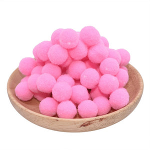 100Pcs 10/15/20/25mm Mini Fluffy Soft Pom Poms Pompoms Ball Handmade Kids Toys Wedding Decor DIY Sewing Craft Supplies