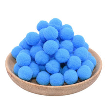 Load image into Gallery viewer, 100Pcs 10/15/20/25mm Mini Fluffy Soft Pom Poms Pompoms Ball Handmade Kids Toys Wedding Decor DIY Sewing Craft Supplies