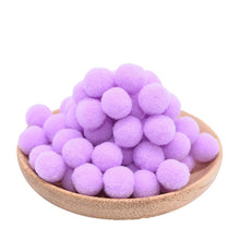 Load image into Gallery viewer, 100Pcs 10/15/20/25mm Mini Fluffy Soft Pom Poms Pompoms Ball Handmade Kids Toys Wedding Decor DIY Sewing Craft Supplies